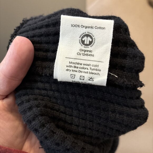 Mate the Label Organic Waffle Relaxed Jogger in Jet Black, Size X-Small NWOT - Picture 9 of 9